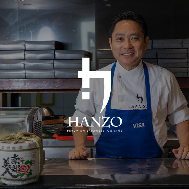 Chef sonriente de Hanzo